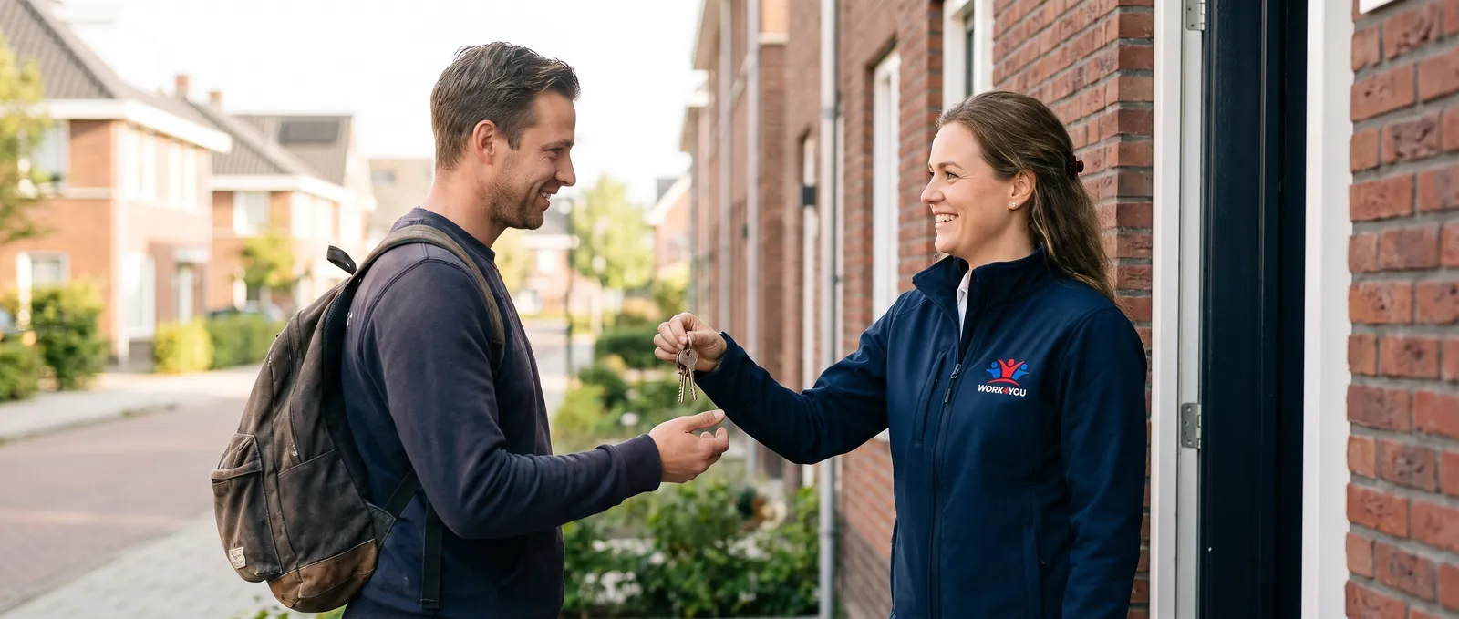 Nieuwe medewerker krijgt de sleutel van zijn woning